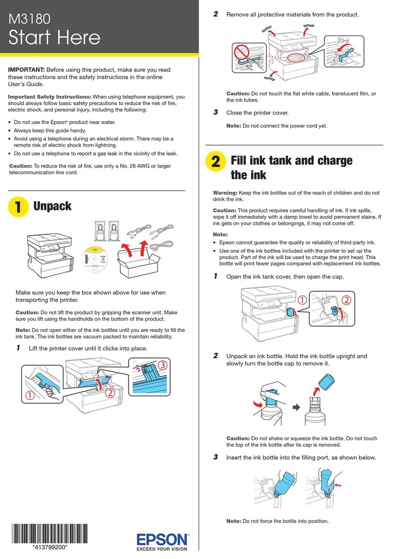 Epson M3180 Instruction Manual