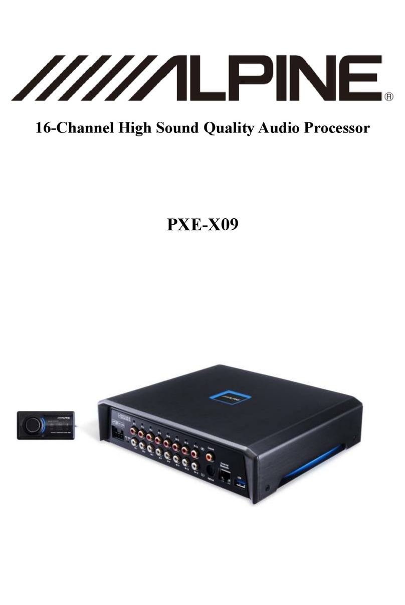 Alpine PXE-X09 User manual