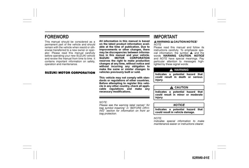 Suzuki Swift User manual
