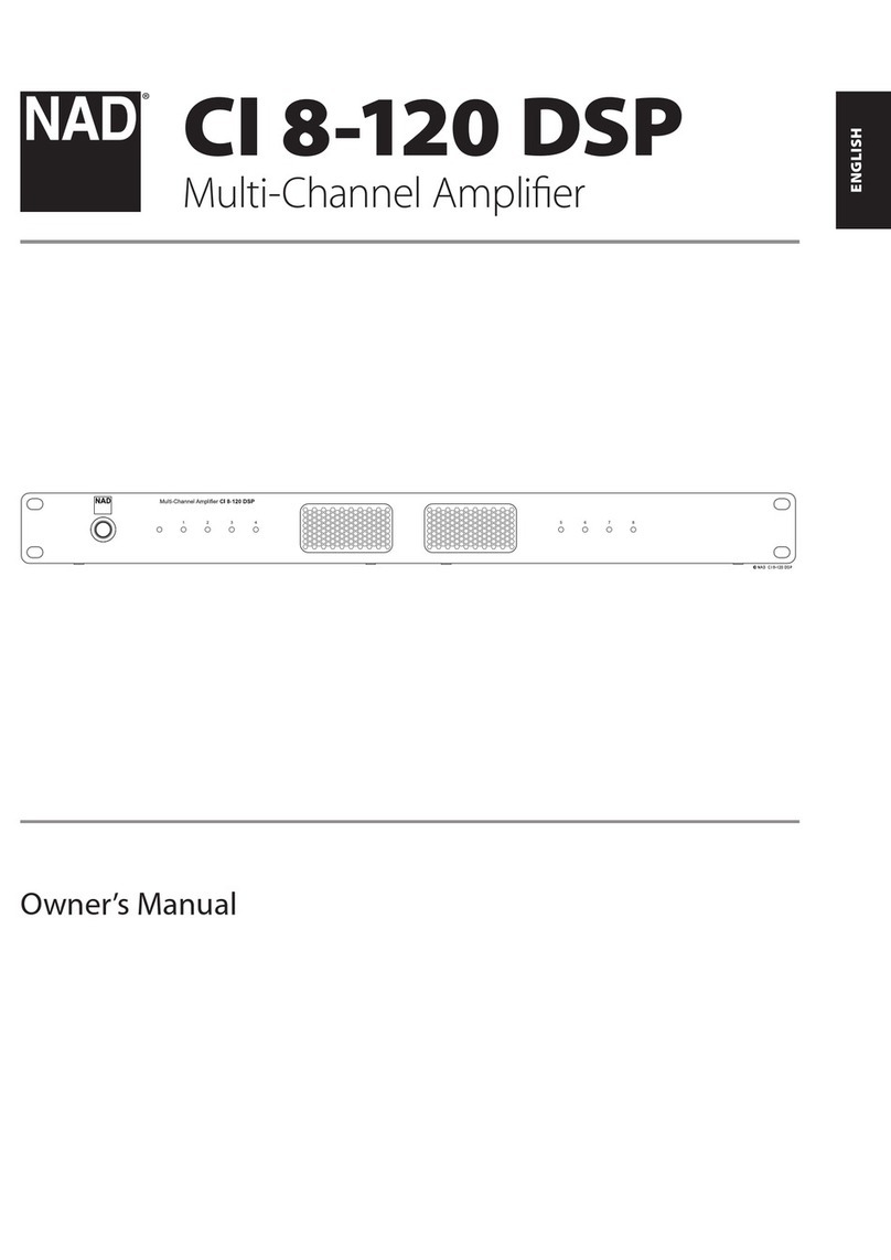 NAD CI 8-120 DSP owner's manual