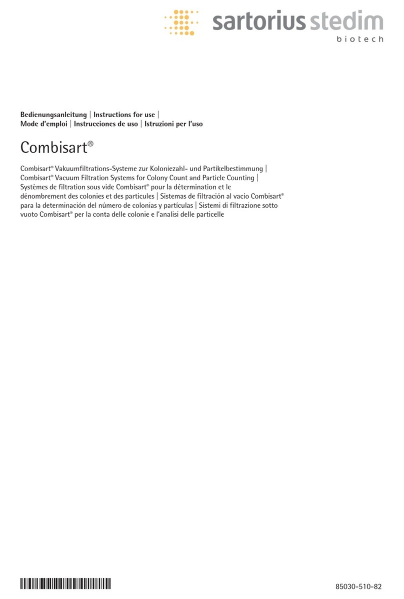 Sartorius Stedim Biotech Combisart Instructions for use