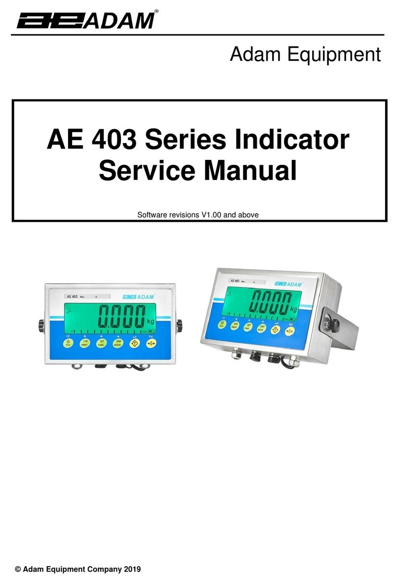 Adam Equipment AE 403 Series Service manual