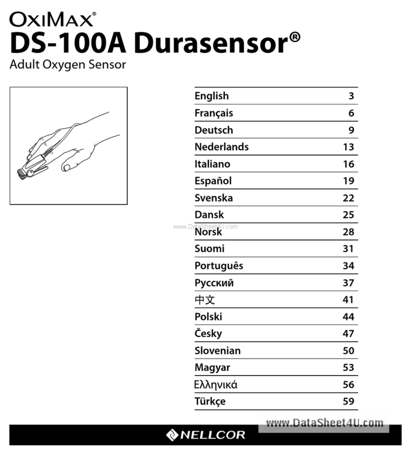 Nellcor OxiMax DS-100A Durasensor Directions for use