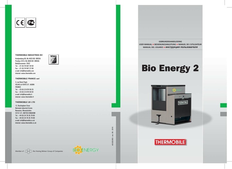 THERMOBILE Bio Energy Series user manual THERMOBILE Bio Energy Series user manual