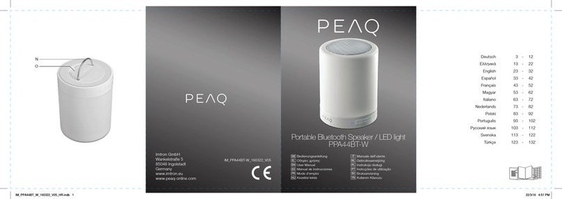 Peaq PPA44BT-W User manual