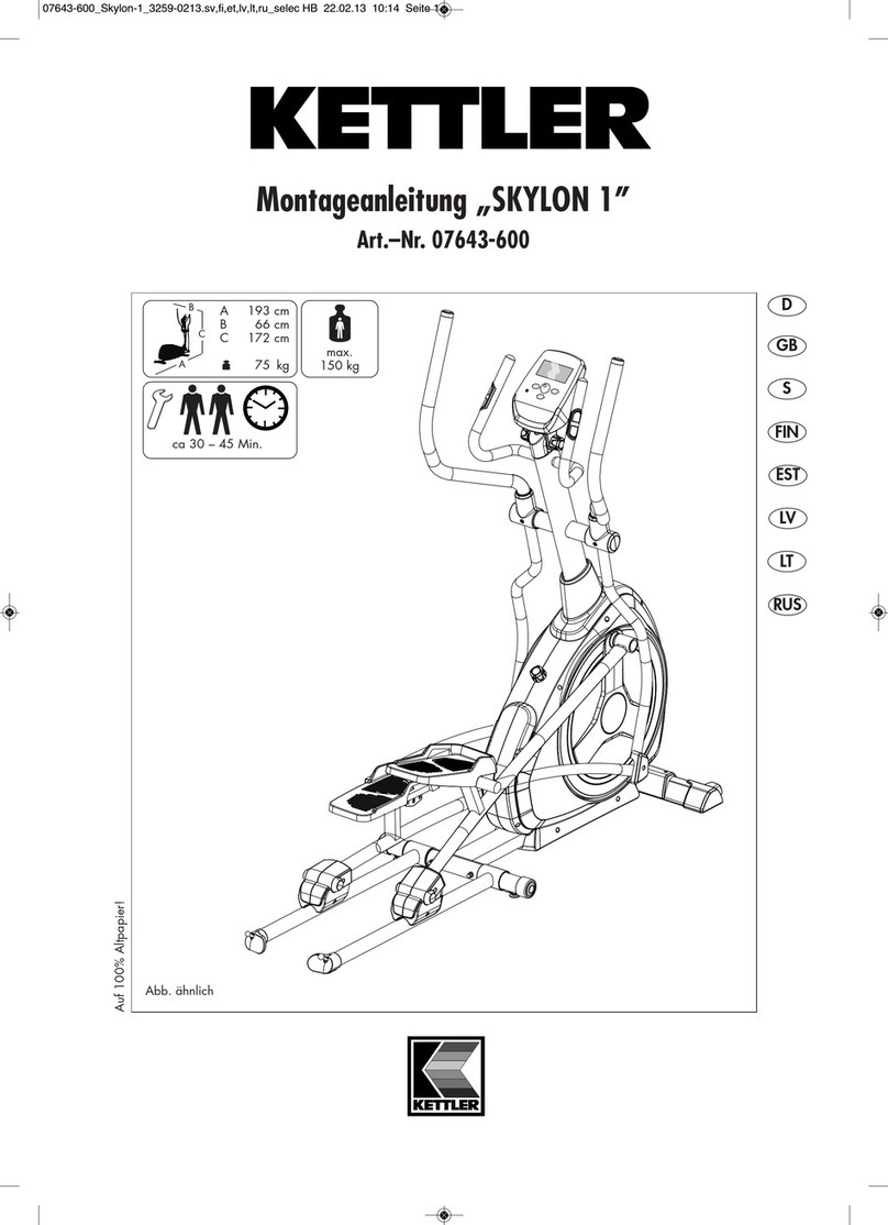 Kettler SKYLON 1 Installation instructions manual