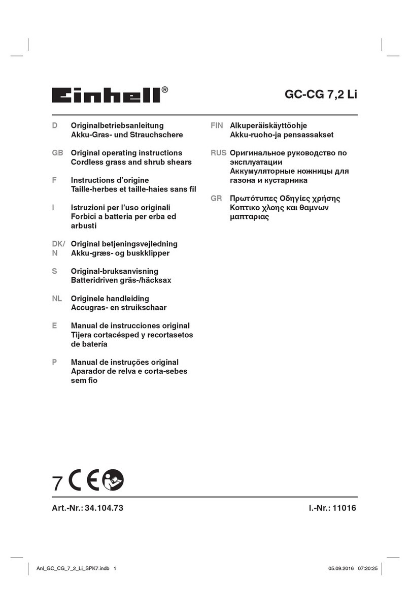 EINHELL GC-CG 7,2 Li Original operating instructions