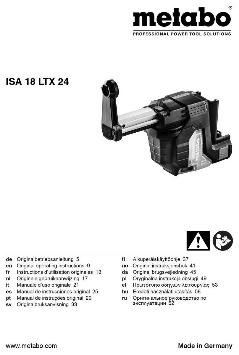 Metabo ISA 18 LTX 24 User manual