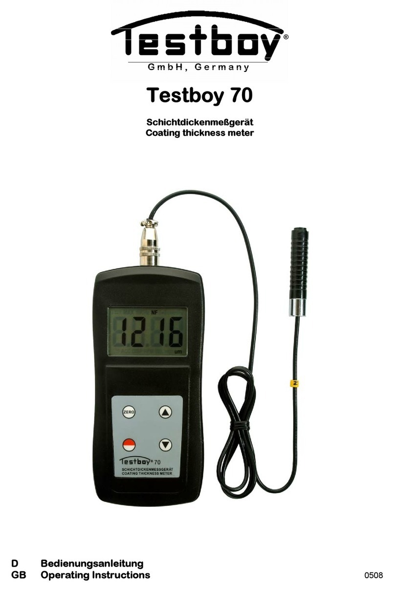 Testboy 70 operating instructions