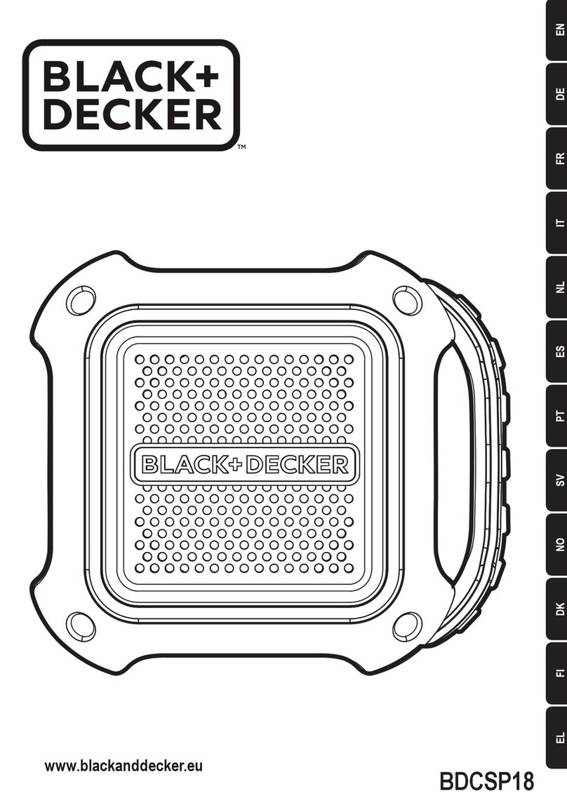 BLACK DECKER BDCSP18 manual