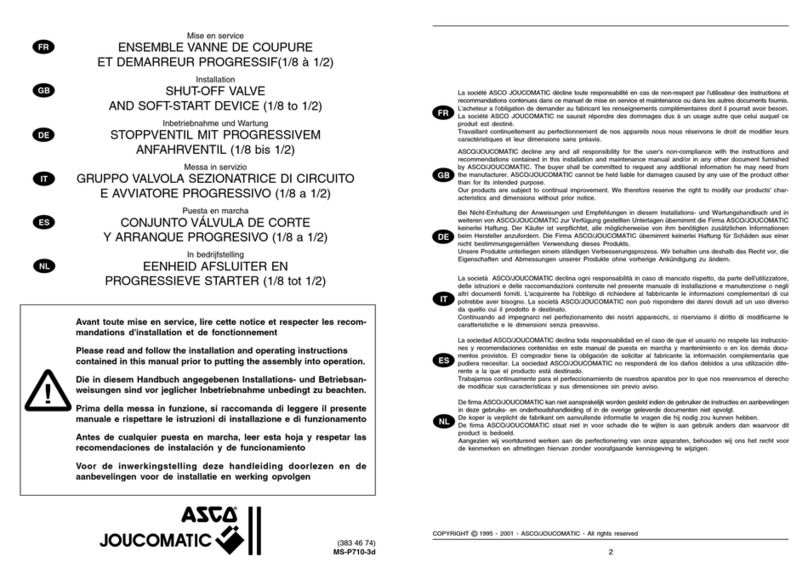 joucomatic ASCO 343 Series Installation