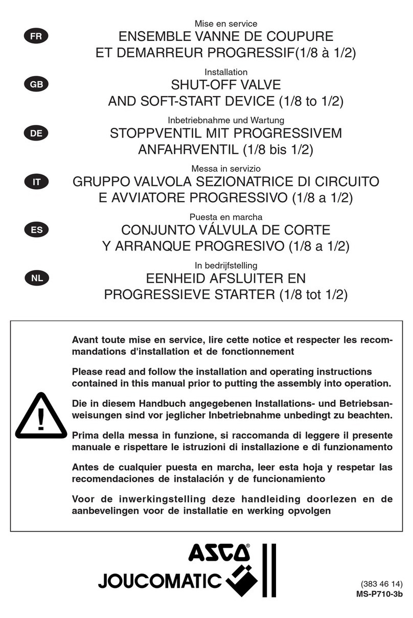 joucomatic ASCO 112 Installation