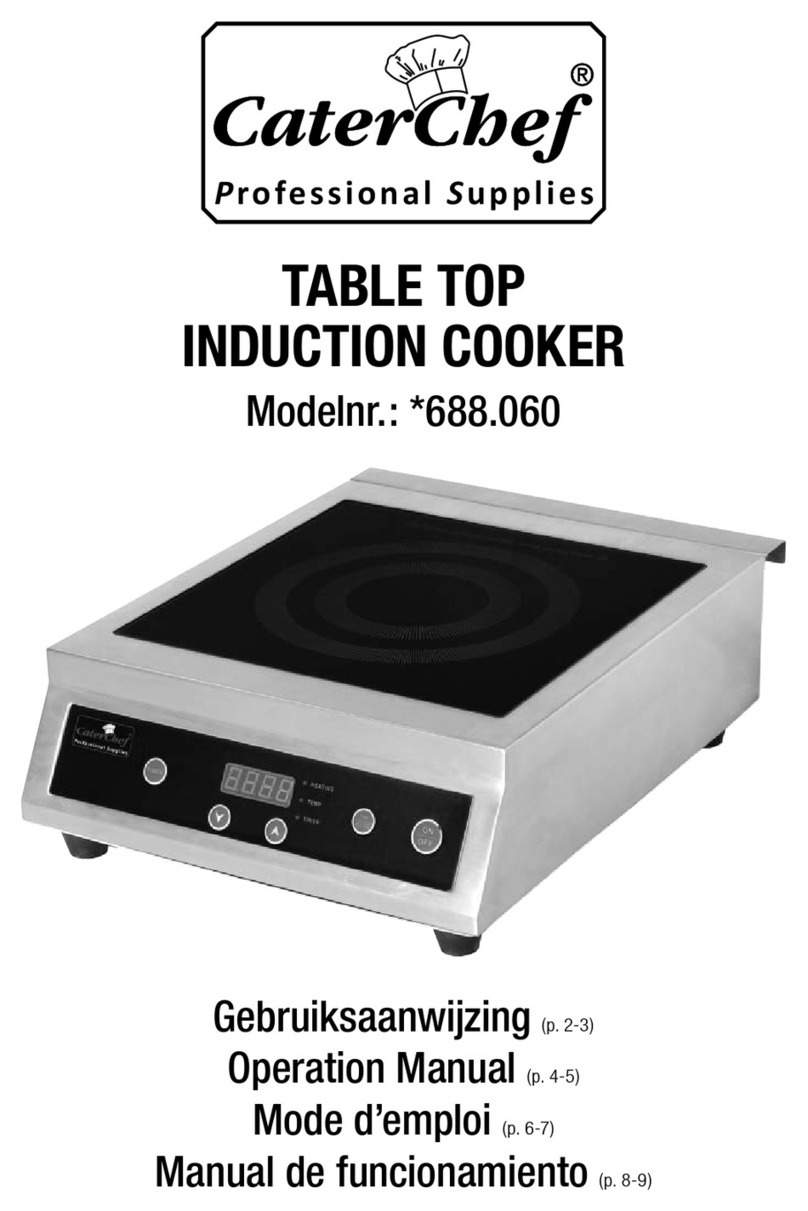 Cater Chef 688.060 Operation manual Cater Chef 688.060 Operation manual