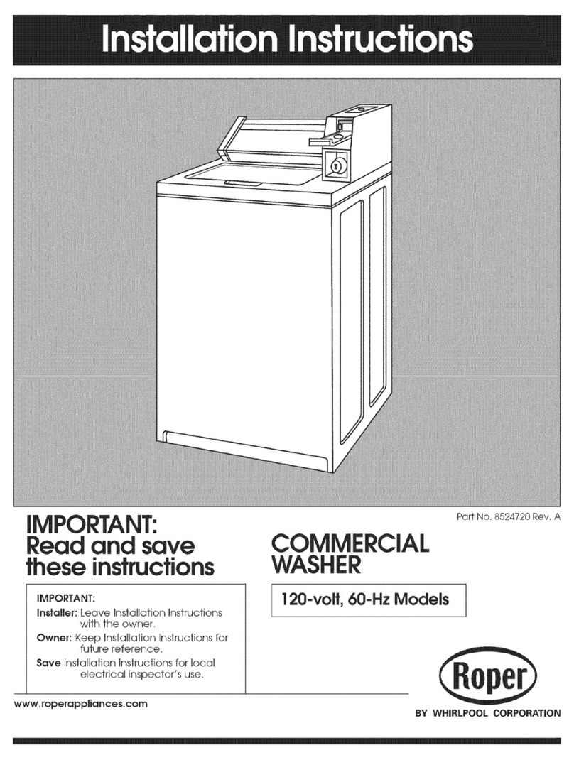 Whirlpool Roper RAK2751KQ0 installation instructions