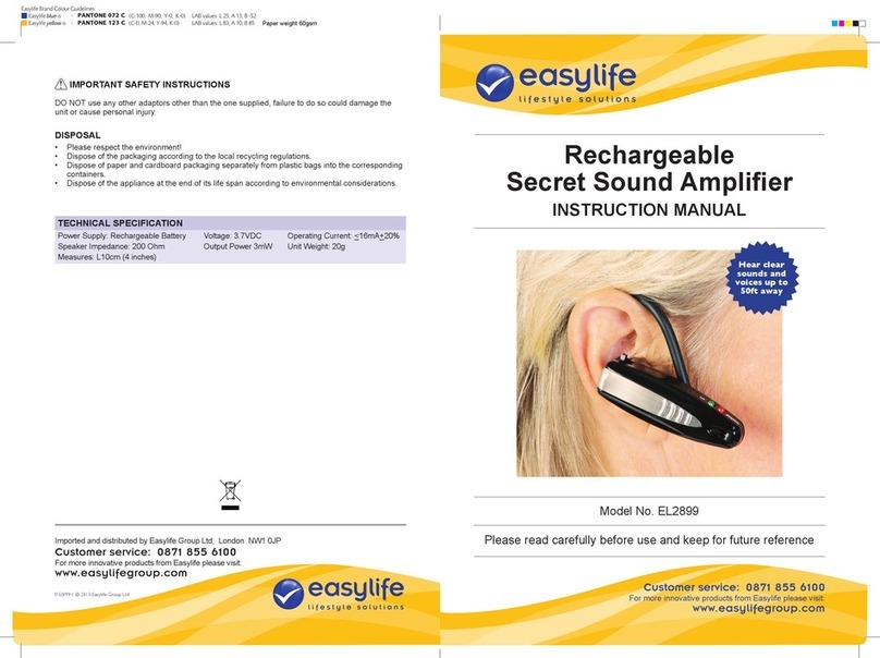 Easylife EL2899 instruction manual Easylife EL2899 instruction manual