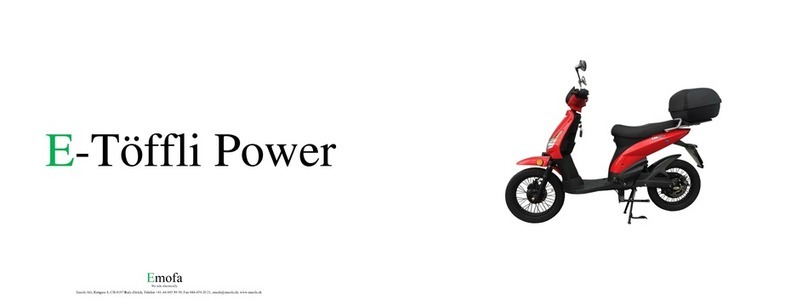 Emofa E-Toffli Power user manual