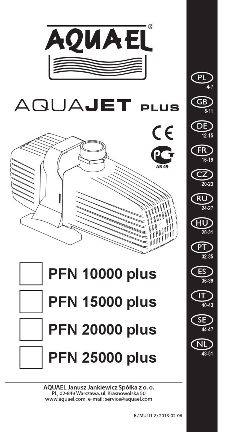 AQUA EL AQUAJET PFN 10000 PLUS operating manual