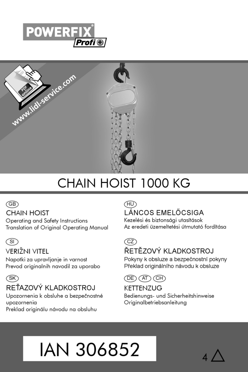 Powerfix Profi 306852 Operating and safety instructions