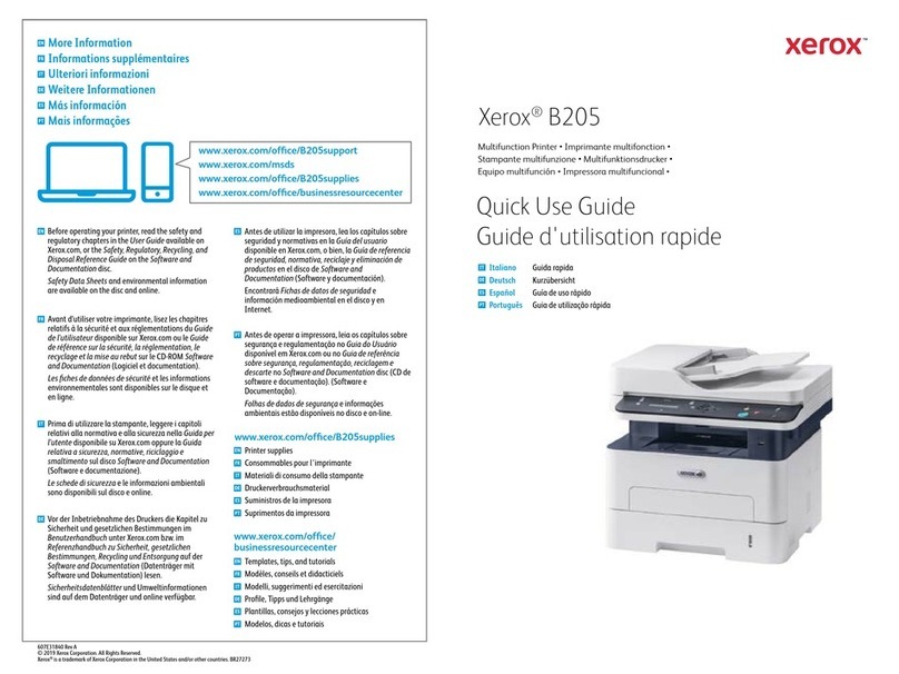 Xerox B205 Operating manual