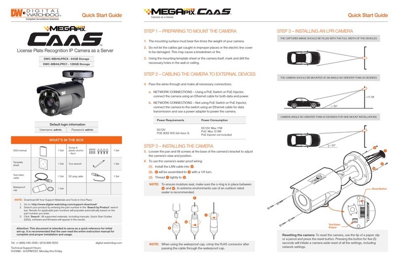 Digital Watchdog MEGApix CaaS DWC-MB44LPRC6 User manual