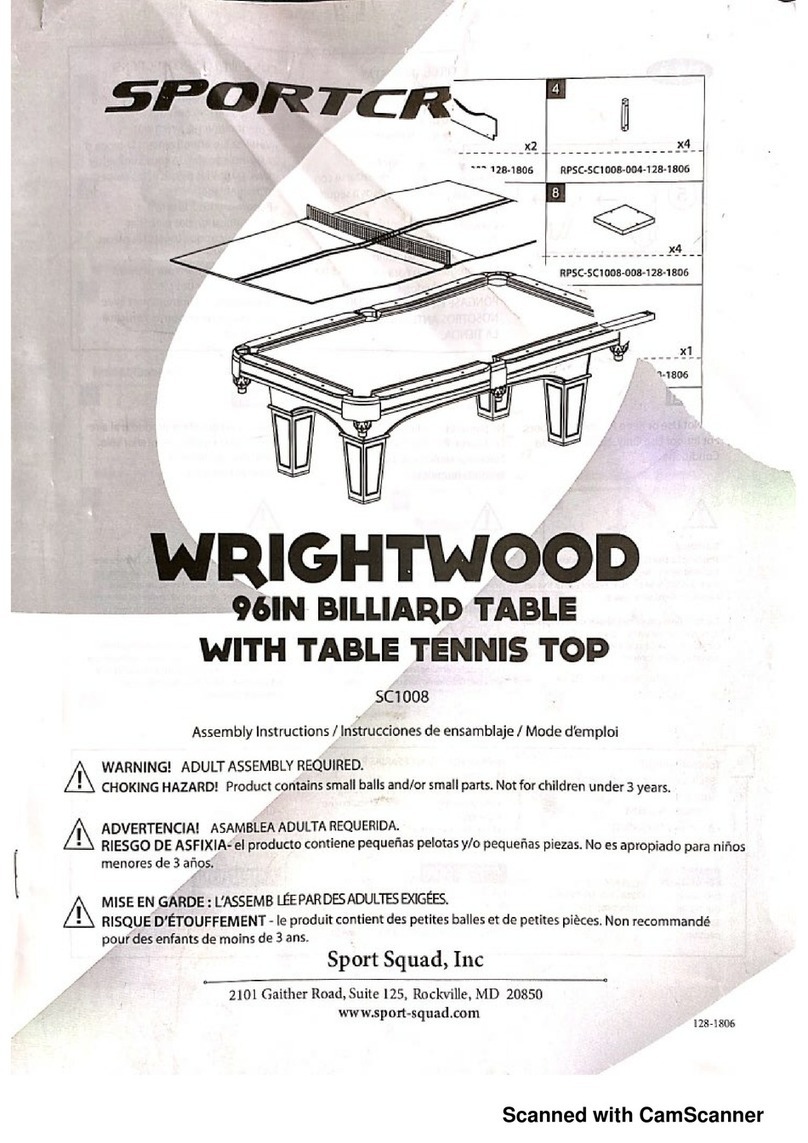 Sportcraft WRIGHTWOOD SC1008 User manual