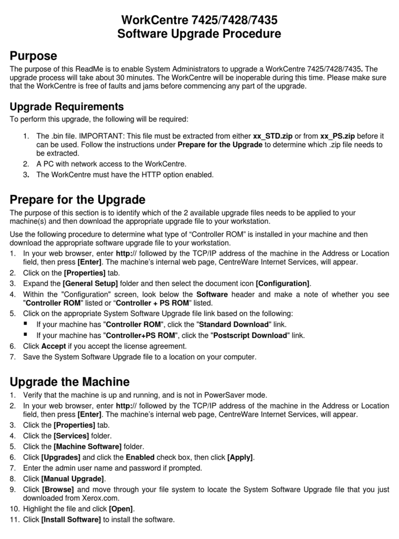 Xerox WORKCENTRE 7425 Quick start guide