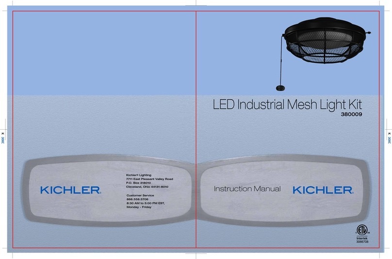 Kichler Lighting 380009 instruction manual Kichler Lighting 380009 instruction manual