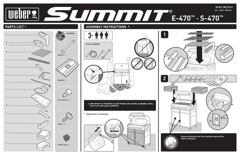 Weber Summit E 470 User manual