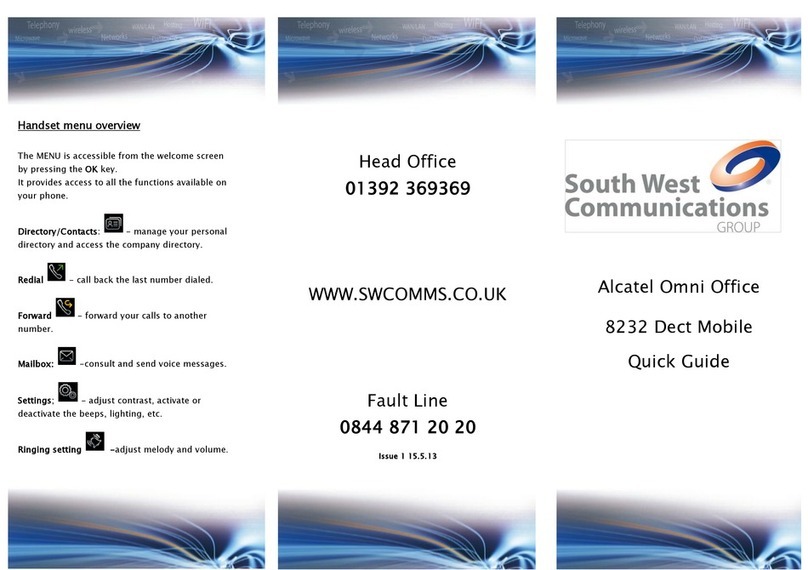Alcatel Omni Office 8232 quick guide