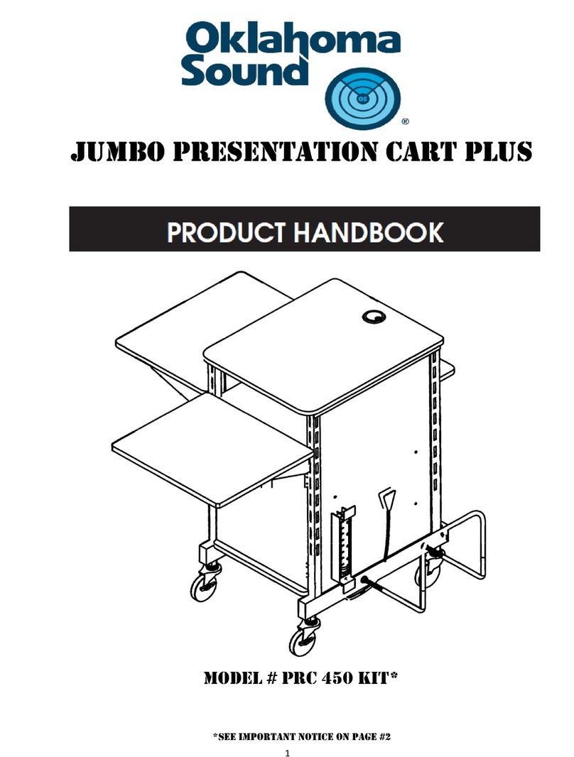 Oklahoma Sound JUMBO PRESENTATION CART PLUS PRC 450 Product handbook