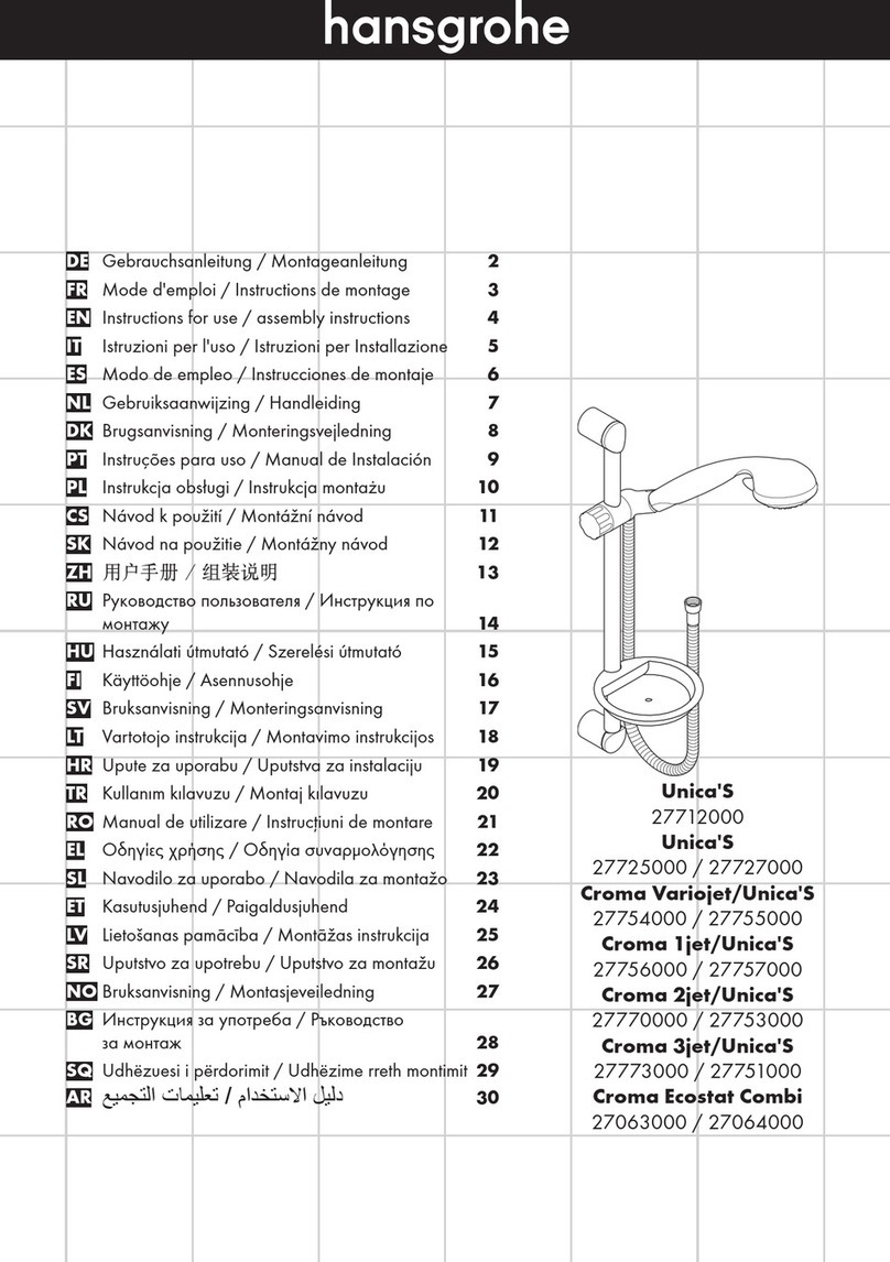 Hans Grohe Croma Ecostat Combi Series Instructions for use/assembly instructions Hans Grohe Croma Ecostat Combi Series Instructions for use/assembly instructions