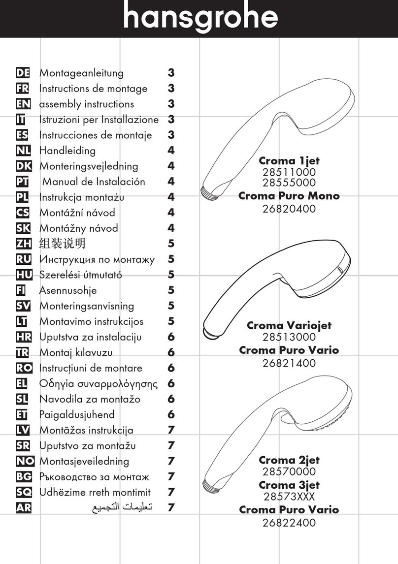 Hans Grohe Croma Puro Vario Series User manual