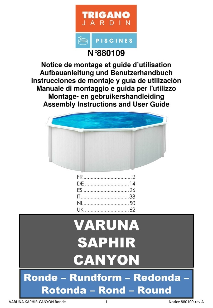 Trigano Jardin VARUNA Assembly instructions and user guide
