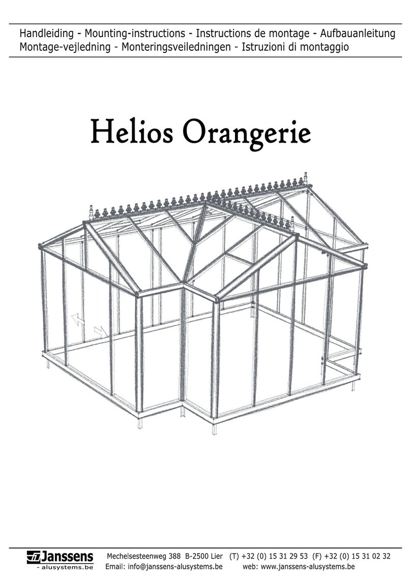 Janssens Helios Orangerie User manual