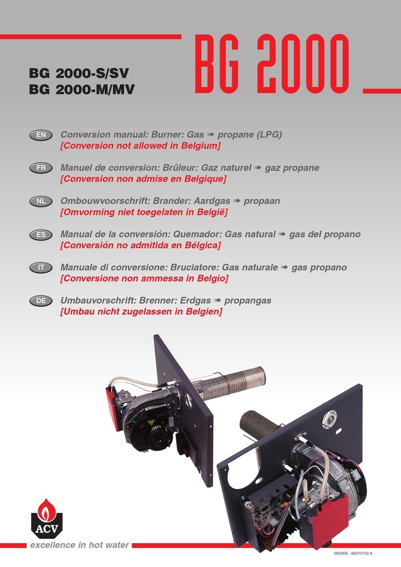 ACV BG 2000-S/SV Conversion manual ACV BG 2000-S/SV Conversion manual