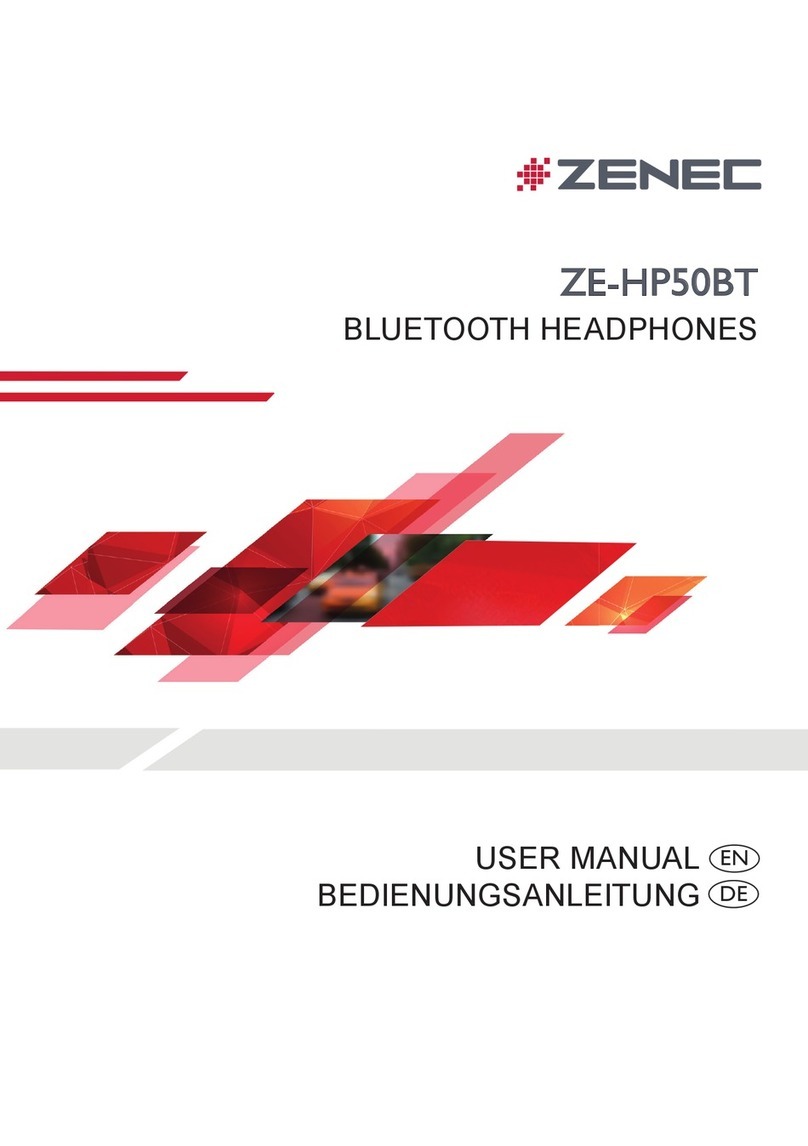 ZENEC ZE-HP50BT user manual