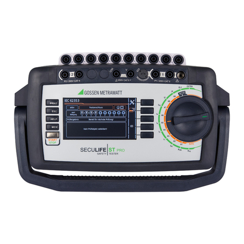 Gossen MetraWatt SECULIFE ST PRO User manual