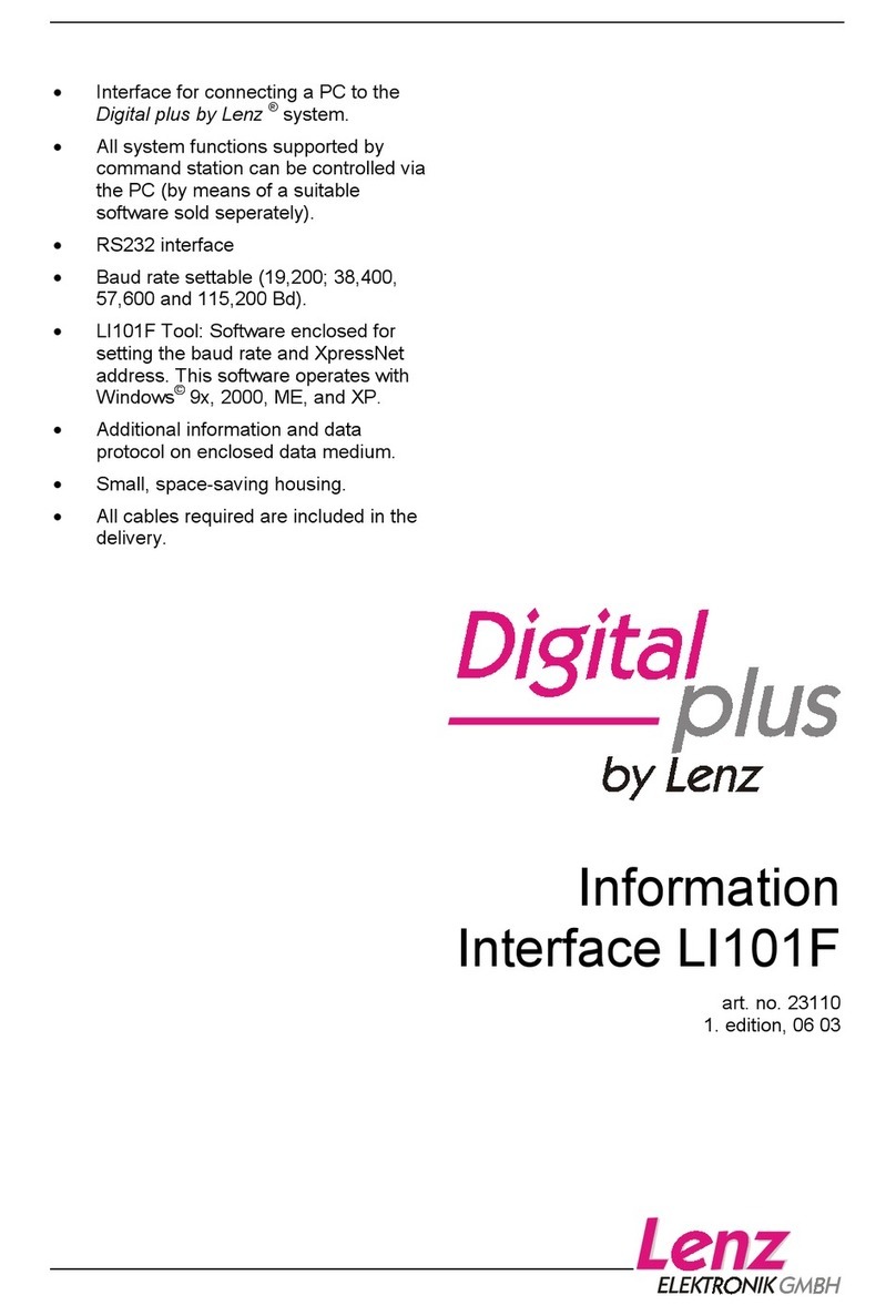 Lenz digital plus LI101F User manual