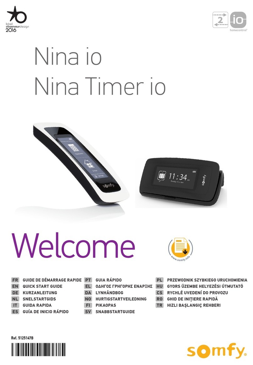 SOMFY Nina io User manual