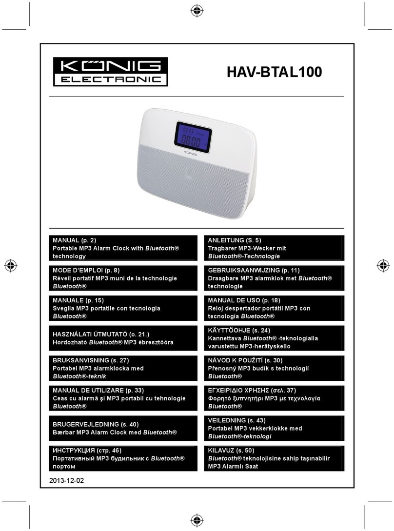 Konig HAV-BTAL100 manual