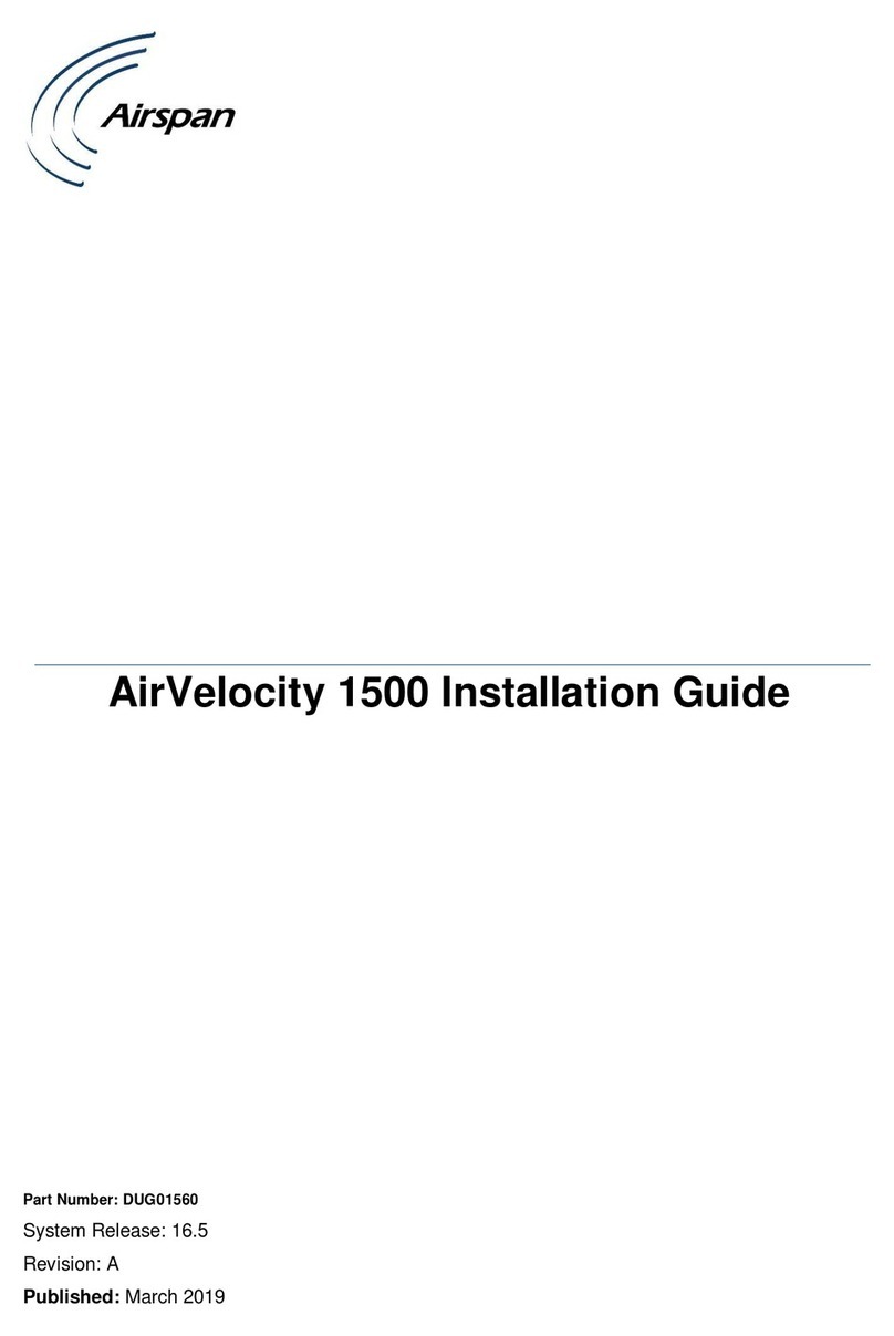 Airspan AirVelocity 1500 installation guide