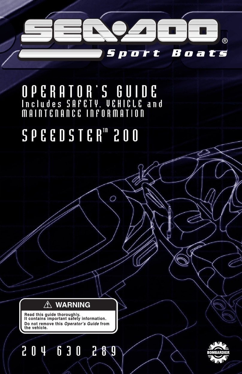 BOMBARDIER SeaDoo Speedster 200 Operator's guide
