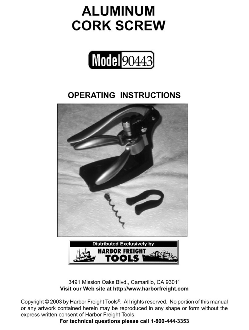 Harbor Freight Tools 90443 operating instructions