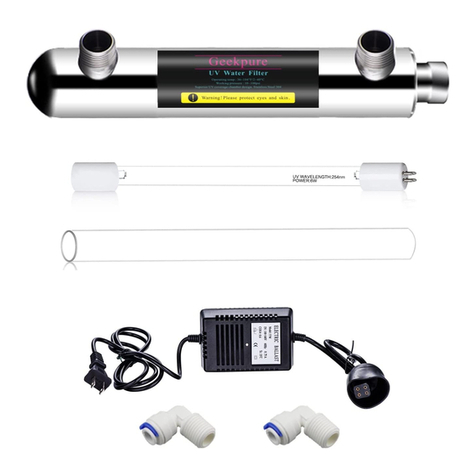 Geekpure GP-UV6W Installation and maintenance manual Geekpure GP-UV6W Installation and maintenance manual