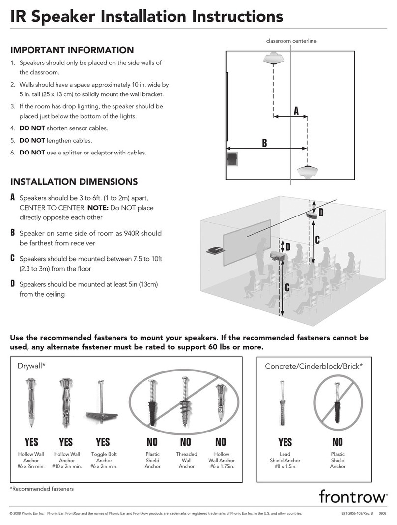 FrontRow IR Speaker installation instructions