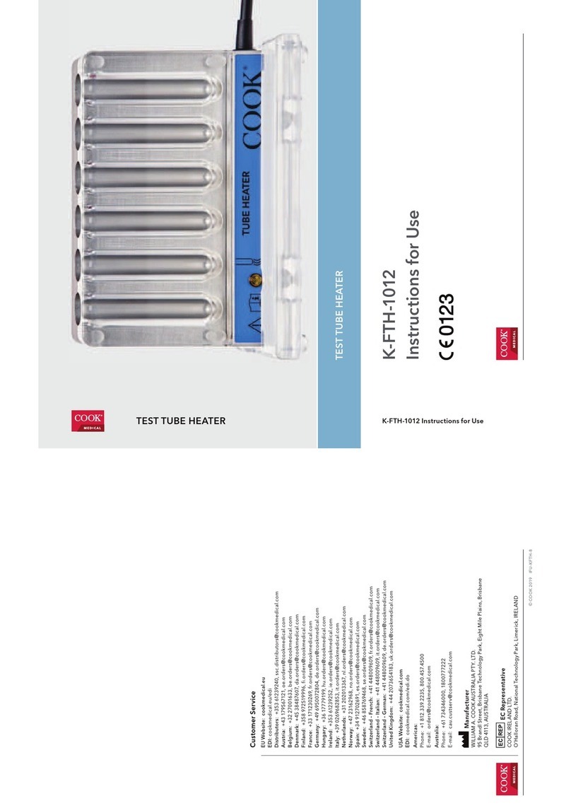 COOK K-FTH-1012 Instructions for use