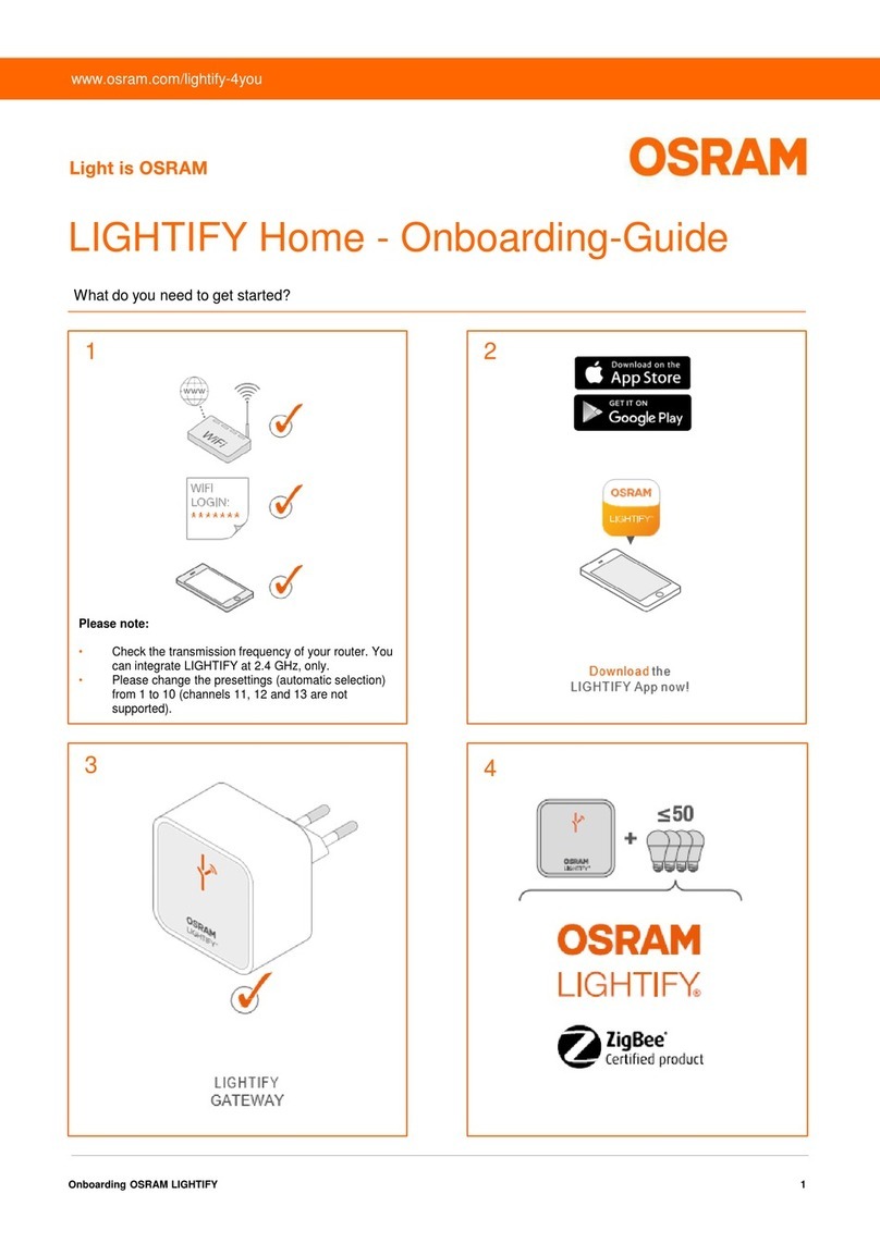 Osram LIGHTIFY Onboarding Guide