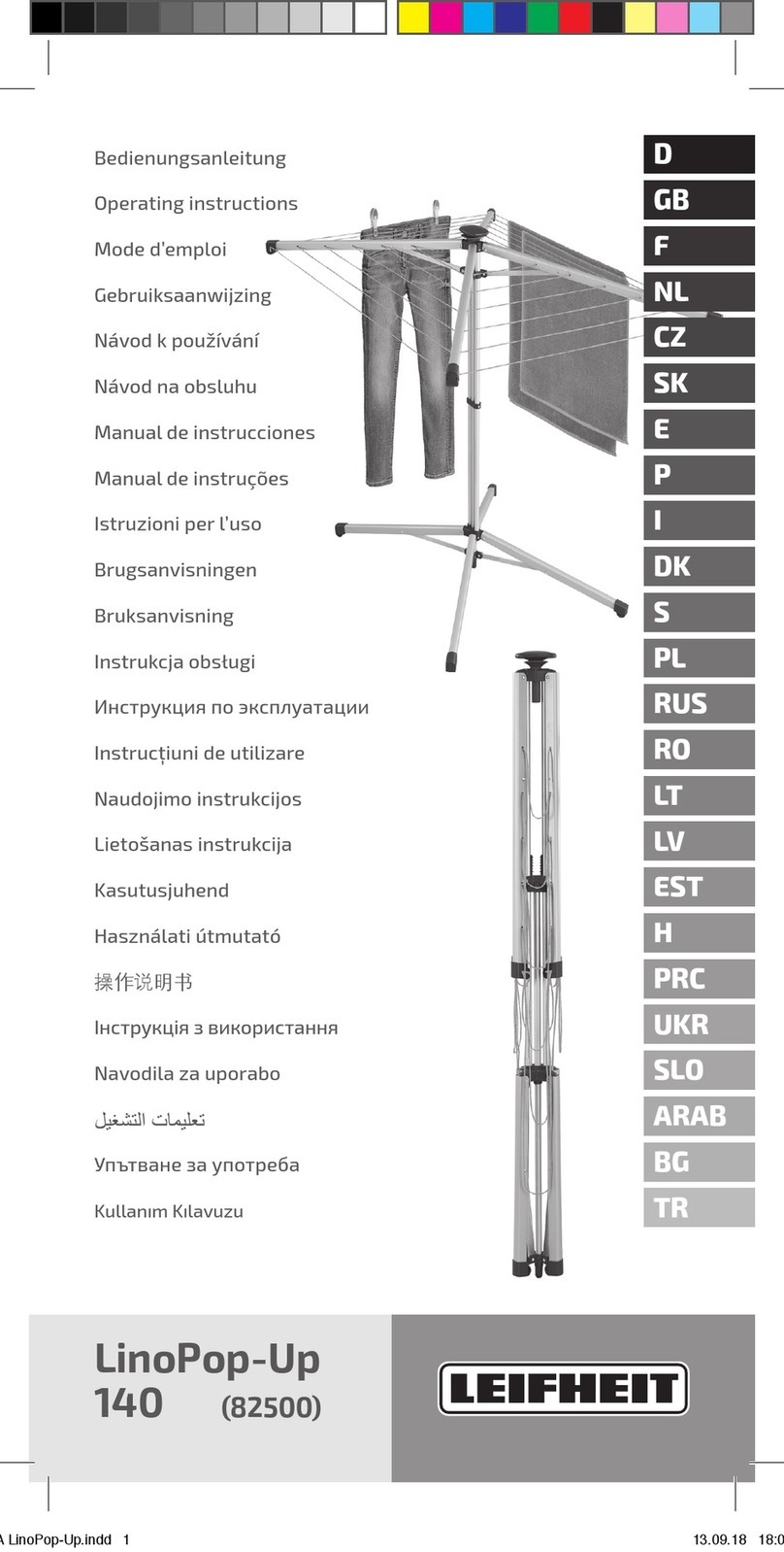 Leifheit LinoPop-Up 140 operating instructions