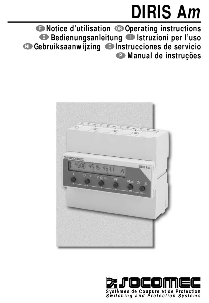 socomec DIRIS Am operating instructions