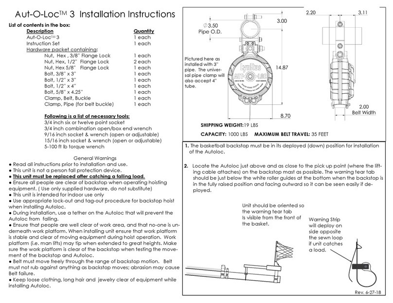 LynRus Aut-O-Loc 3 installation instructions